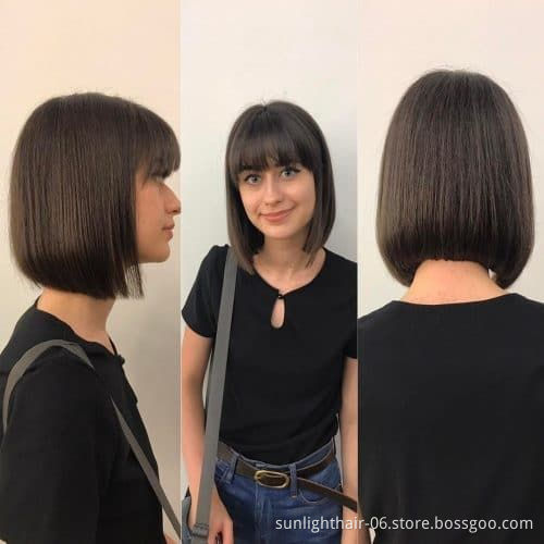 Gratuit meche bresilienne cheveux humain perruques courte non dentelle tissage cheveux humain boucle perruque bandeau femme